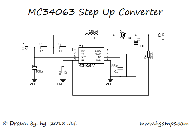 Mc34063 step up converter 