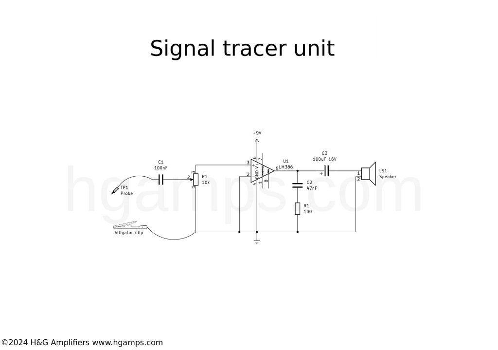 386 signal tracer unit circuit 